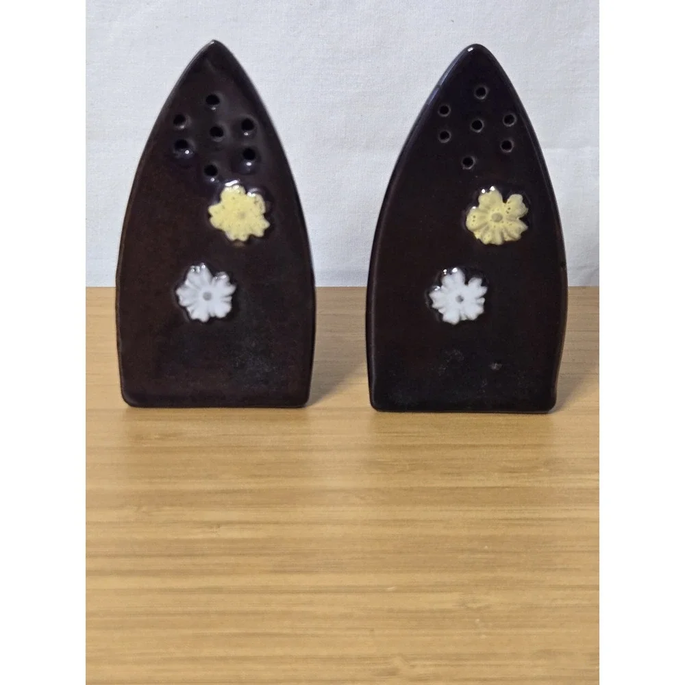 Vintage Pair Of Salt & Pepper Shakers. Some Crazing Noted. See Pictures.